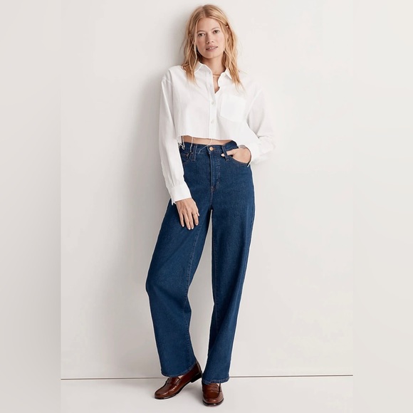 Madewell Denim - 💙 Madewell The Perfect Vintage Wide Leg Jean size 29T Fairdale dark wash
